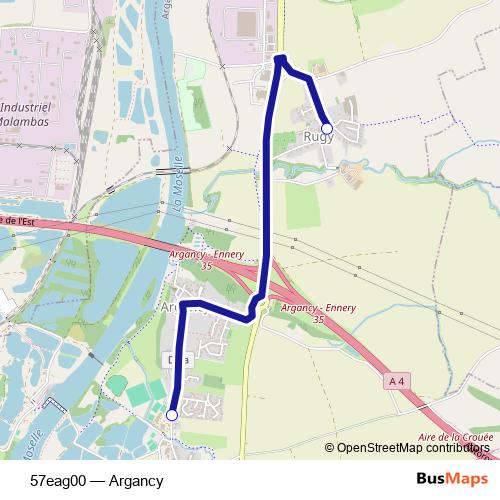 57eag00 bus Line Map