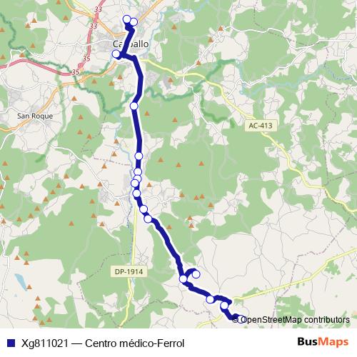 Xg811021 bus Line Map