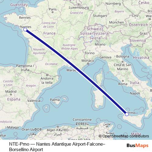 NTE-Pmo bus Line Map
