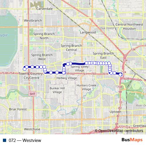 072 bus Line Map