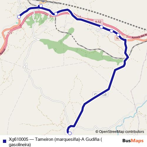 Xg610005 bus Line Map