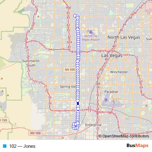 102 bus Line Map