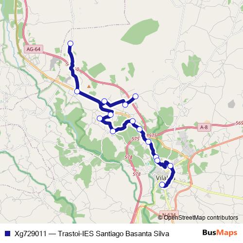 Xg729011 bus Line Map