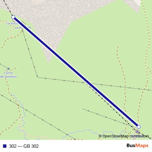 302 cable-car Line Map