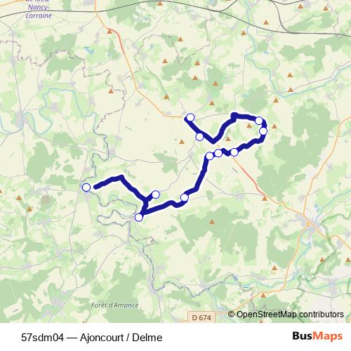 57sdm04 bus Line Map