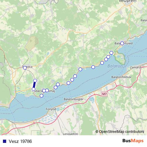 Vesz 19786 rail Line Map
