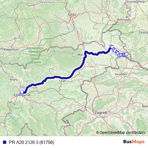 PR A20 2128 3 (61756) bus Line Map