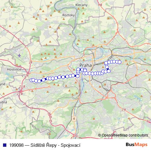 199098 tram Line Map