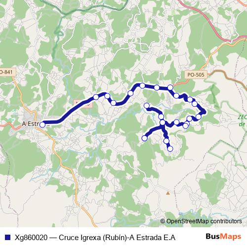 Xg860020 bus Line Map