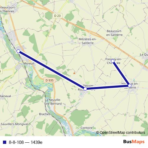 8-8-108 bus Line Map