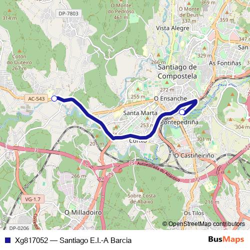 Xg817052 bus Line Map