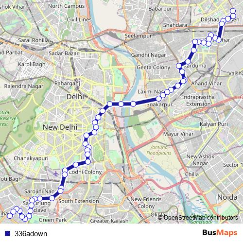 336adown bus Line Map