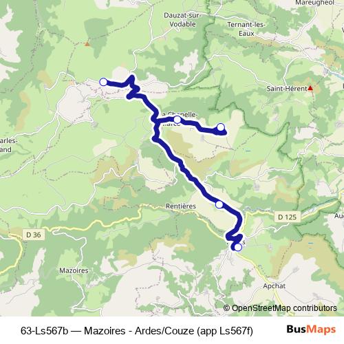 63-Ls567b bus Line Map