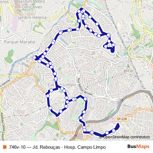 746v-10 bus Line Map