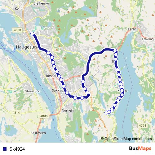 Sk4924 bus Line Map