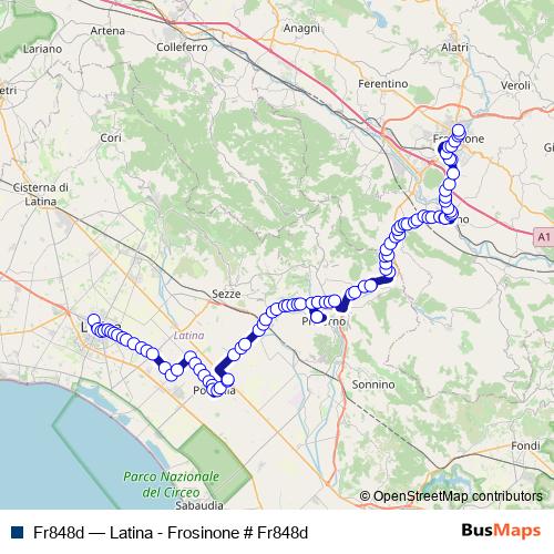 Fr848d bus Line Map