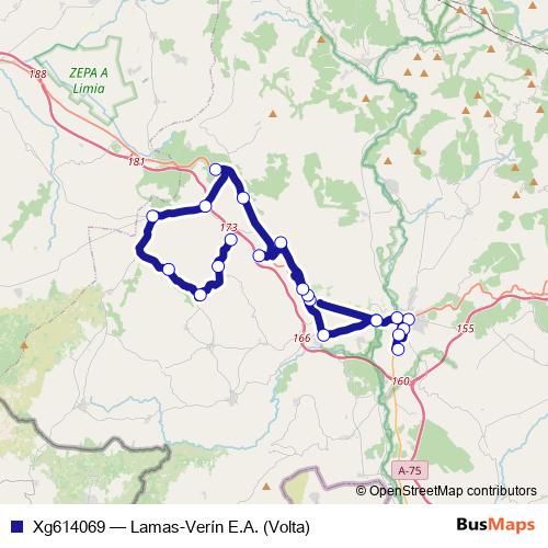 Xg614069 bus Line Map