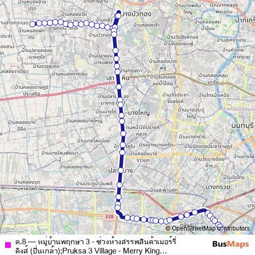 ต.8 bus Line Map