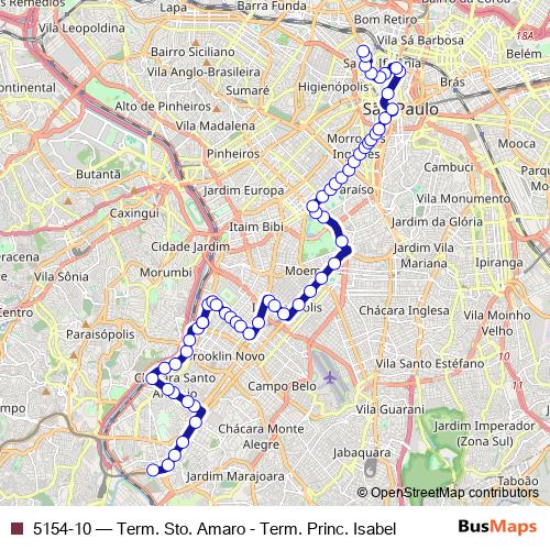 5154-10 bus Line Map