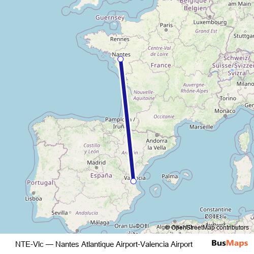 NTE-Vlc bus Line Map