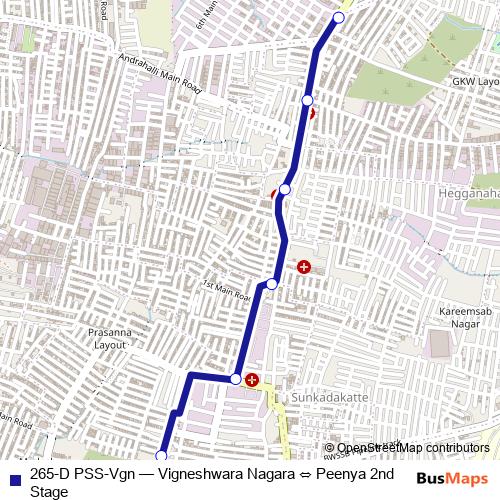 265-D PSS-Vgn bus Line Map