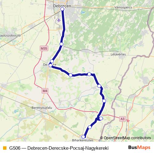 G506 bus Line Map
