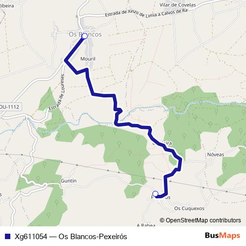 Xg611054 bus Line Map