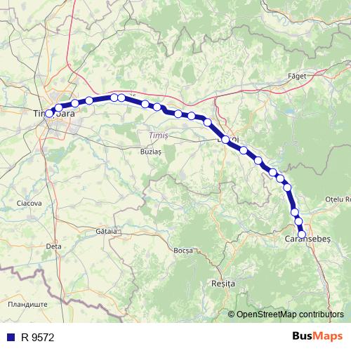 R 9572 rail Line Map