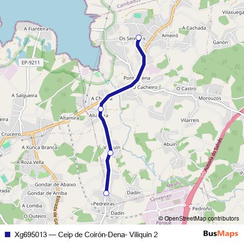 Xg695013 bus Line Map