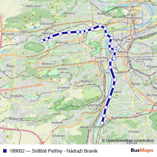 199002 tram Line Map