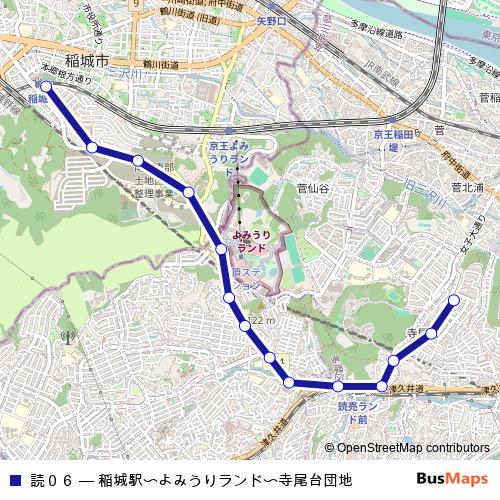 読０６ bus Line Map