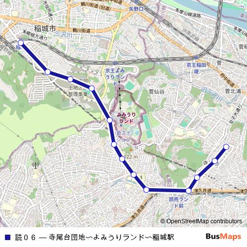 読０６ bus Line Map
