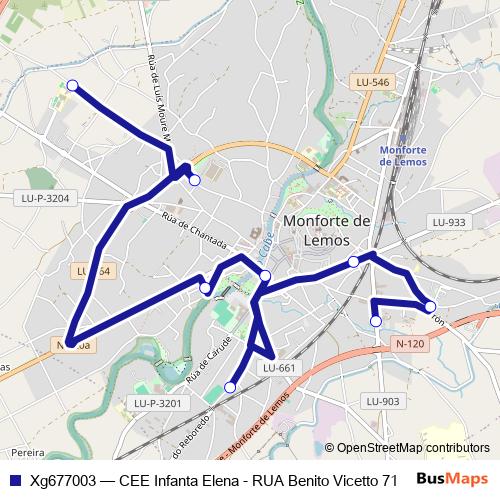 Xg677003 bus Line Map