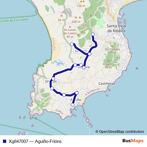 Xg847007 bus Line Map