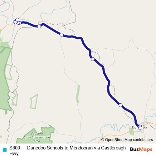 S800 bus Line Map