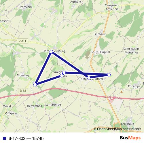 6-17-303 bus Line Map