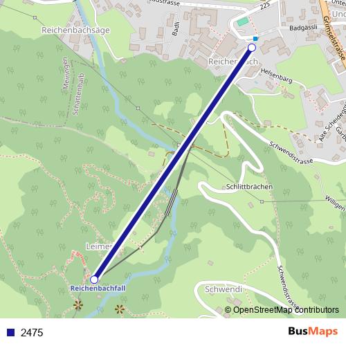 2475 funicular Line Map