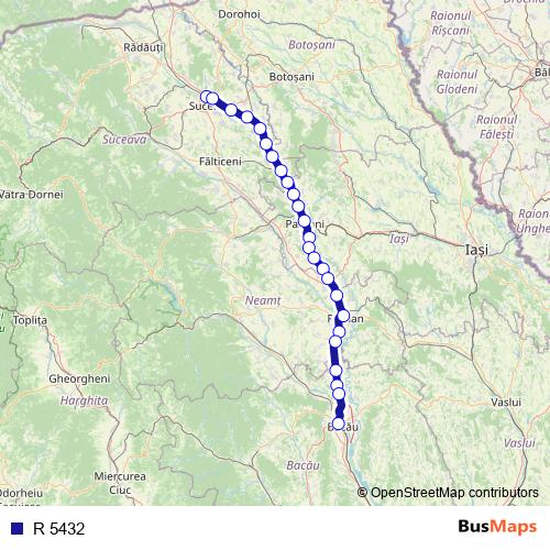 R 5432 rail Line Map