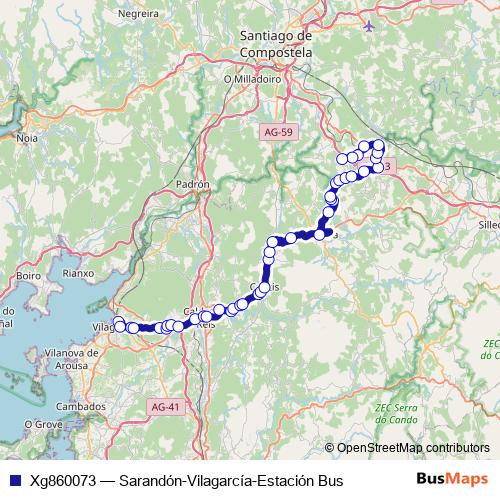 Xg860073 bus Line Map