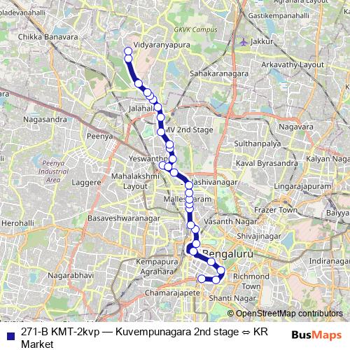 271-B KMT-2kvp bus Line Map