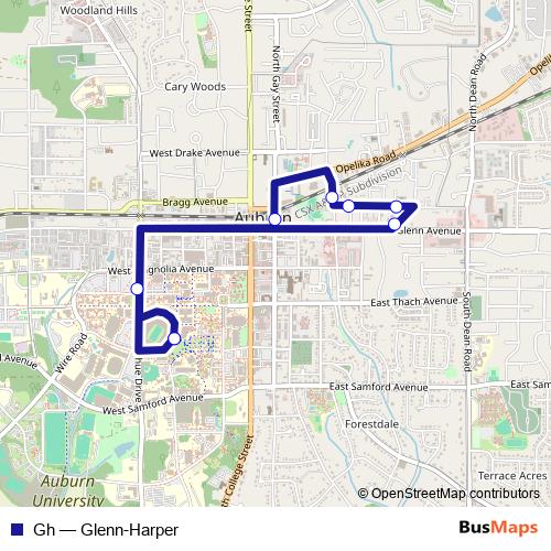 Gh bus Line Map