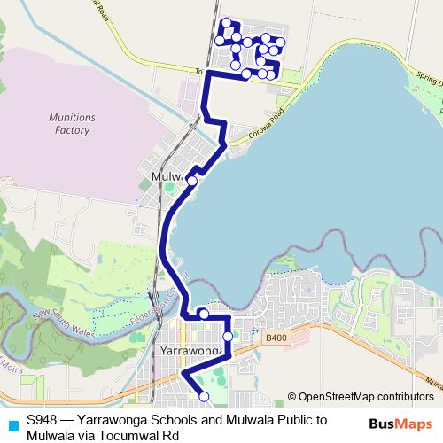 S948 bus Line Map