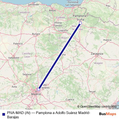PNA-MAD (At) air Line Map