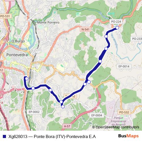 Xg628013 bus Line Map