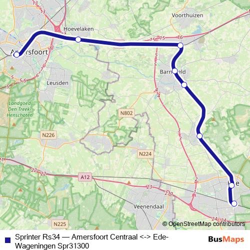 Sprinter Rs34 rail Line Map