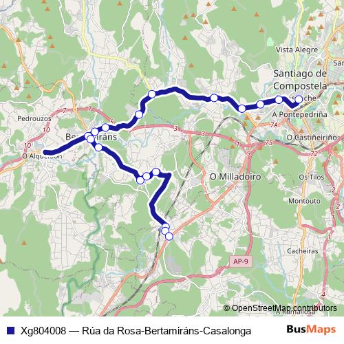 Xg804008 bus Line Map