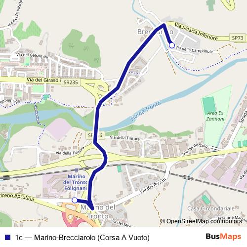1c bus Line Map