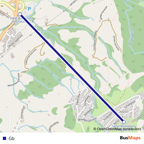 Gb cable-car Line Map