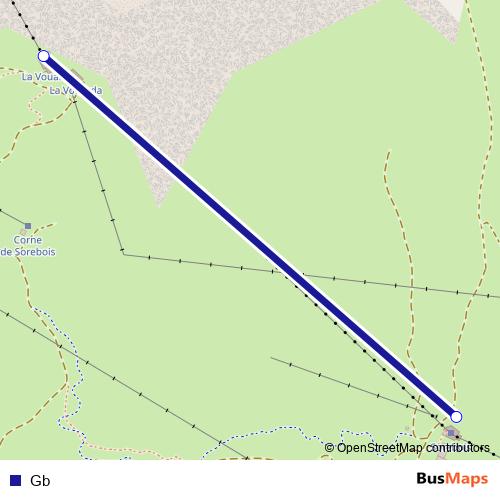 Gb cable-car Line Map