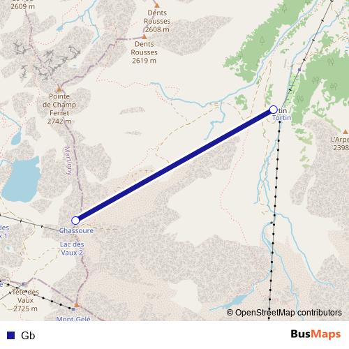 Gb cable-car Line Map